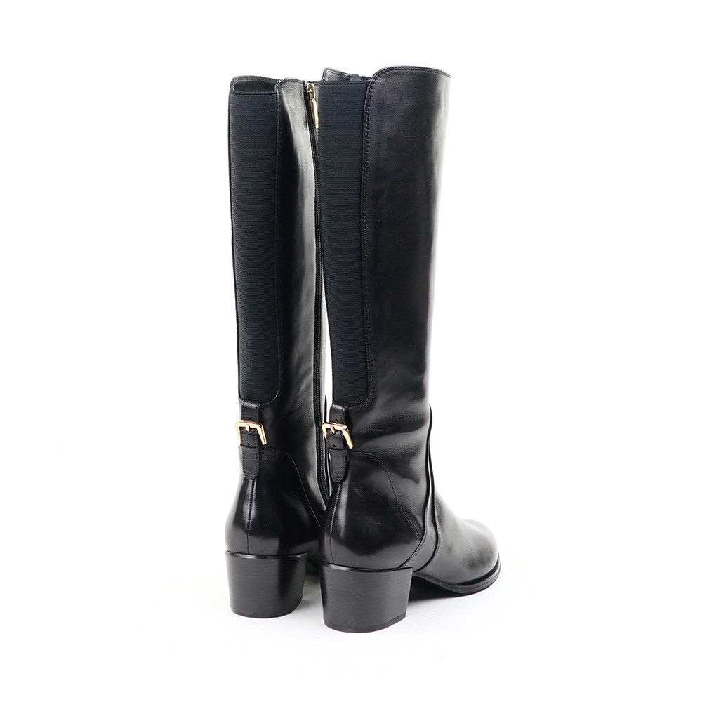 Regarde le Ciel Jolene-22 Black heel view - Hanig's Footwear