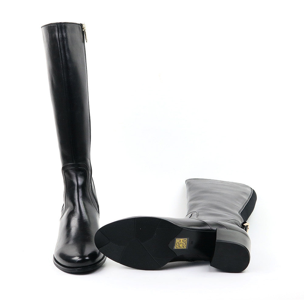 Regarde le Ciel Jolene-22 Black sole view - Hanig's Footwear