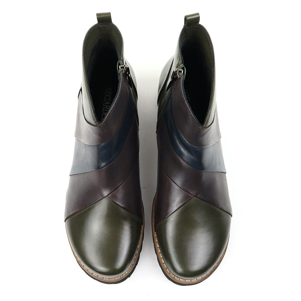 Regarde le Ciel Layla-04 Muschio top view - Hanig's Footwear