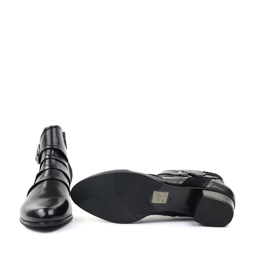 Regarde le Ciel Stefany-389 Black sole view - Hanig's Footwear