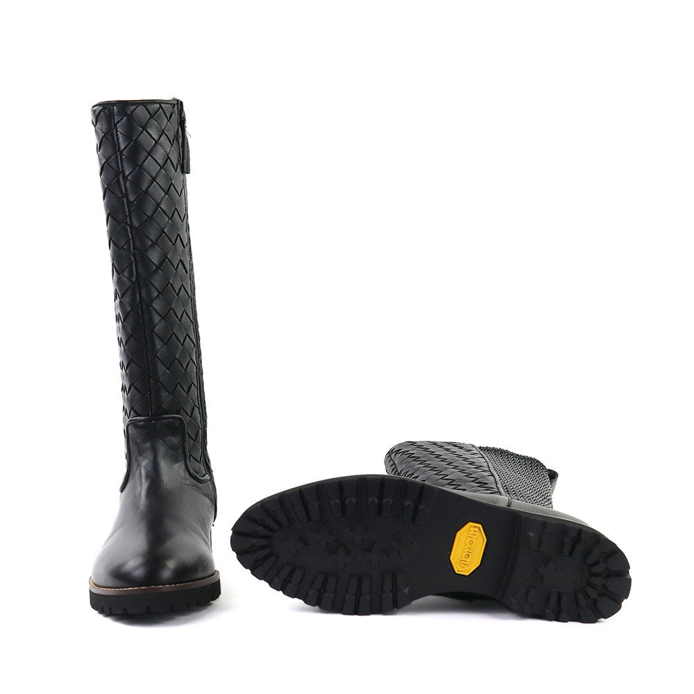 Robert Zur Blair Black Leather sole view - Hanig's Footwear