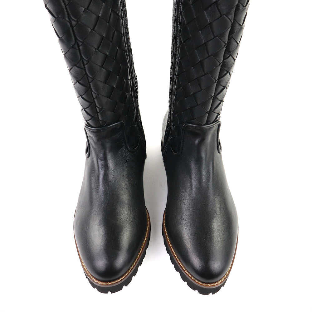 Robert Zur Blair Black Leather top view - Hanig's Footwear