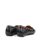 Robert Zur Twisted Galaxy Black heel view - Hanig's Footwear