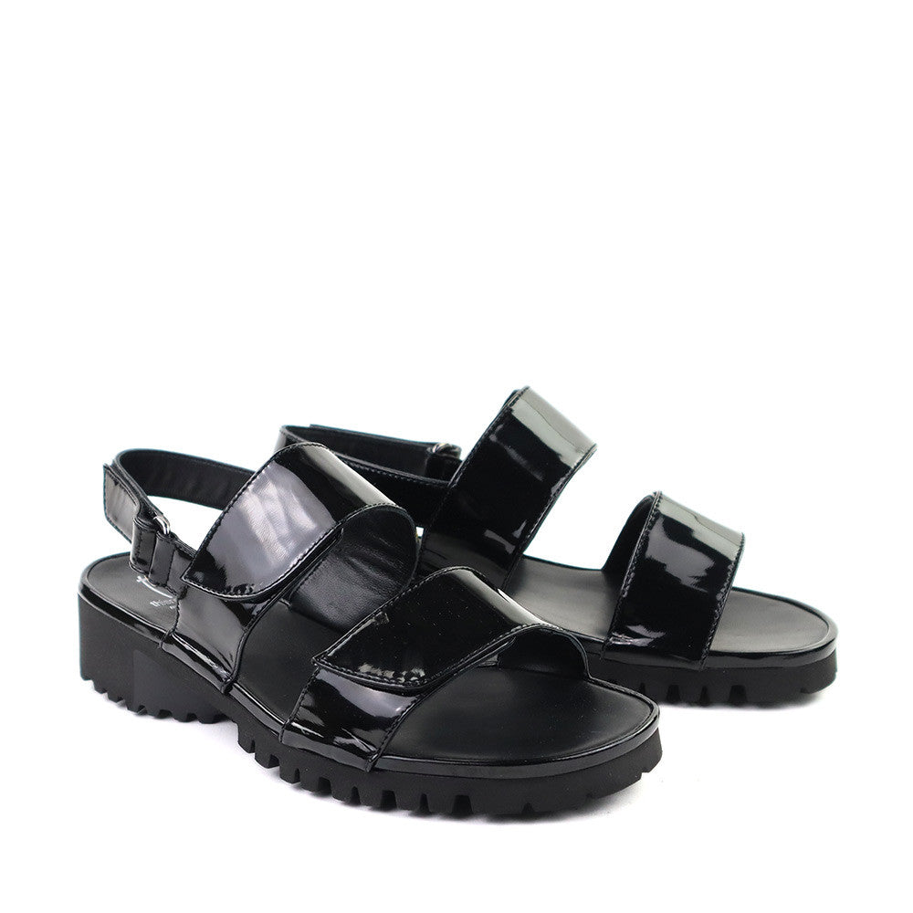 Thierry Rabotin Sanele 1310 Black Shine angle view - Hanig's Footwear