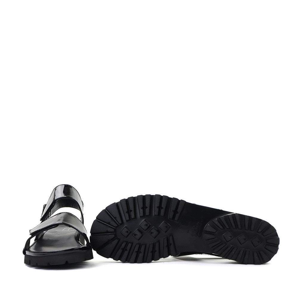 Thierry Rabotin Sanele 1310 Black Shine sole view - Hanig's Footwear