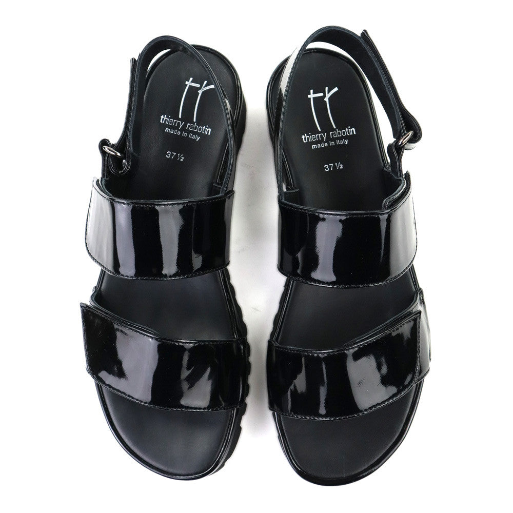 Thierry Rabotin Sanele 1310 Black Shine top view - Hanig's Footwear