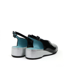 Thierry Rabotin Zuberi 1488 Black Shine heel view - Hanig's Footwear