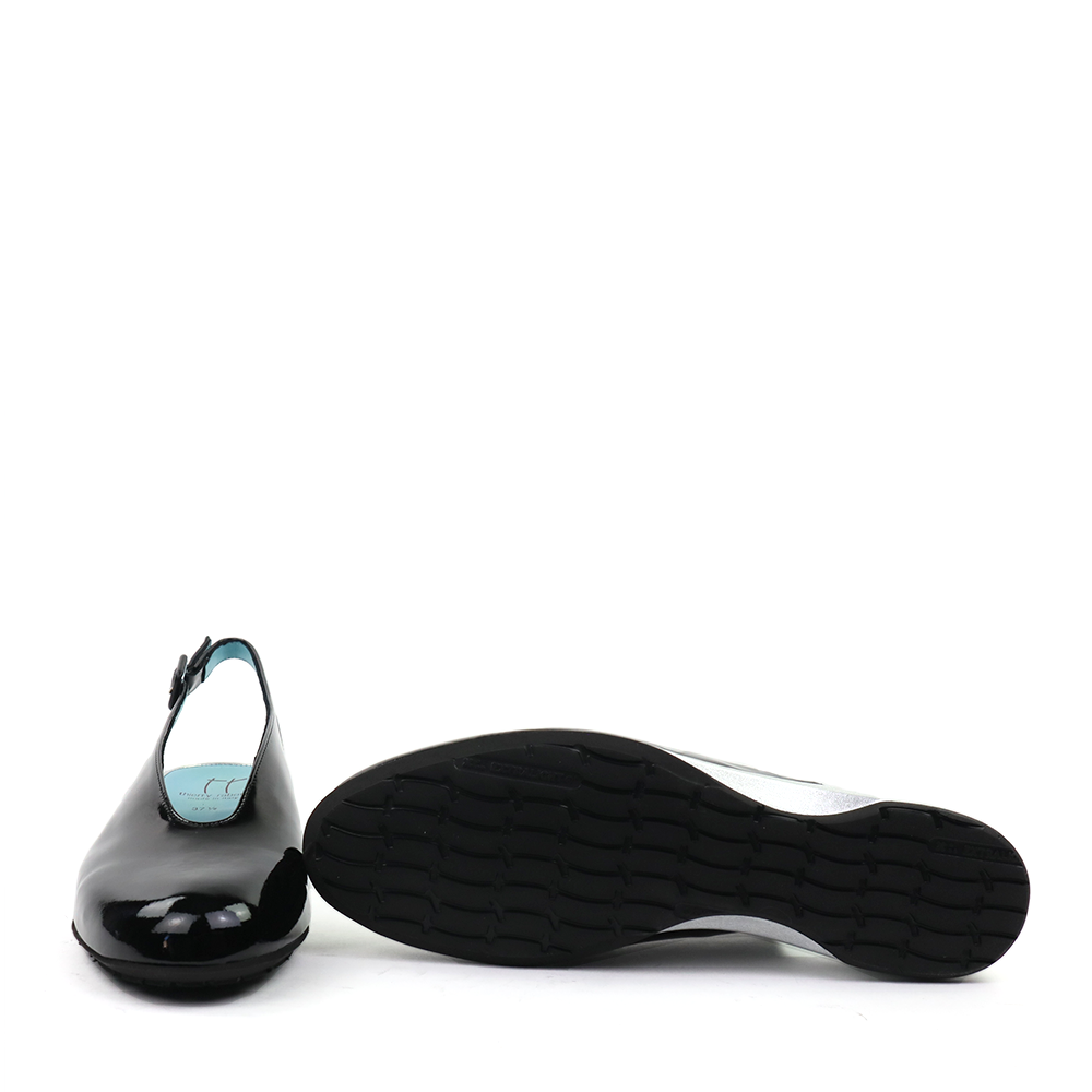 Thierry Rabotin Zuberi 1488 Black Shine sole view - Hanig's Footwear