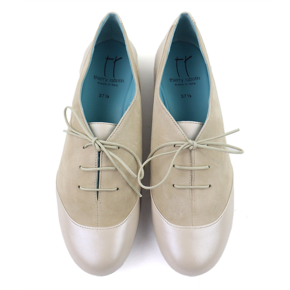 Thierry Rabotin Gabo 1528Mp Ivory top view - Hanig's Footwear