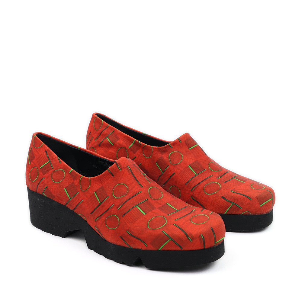 Thierry Rabotin Dreamy 1720H Red Lines angle view - Hanigs Footwear