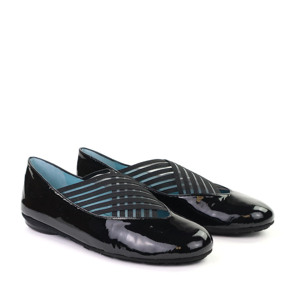 Thierry Rabotin Gragas 2438 Black Shine angle view - Hanig's Footwear