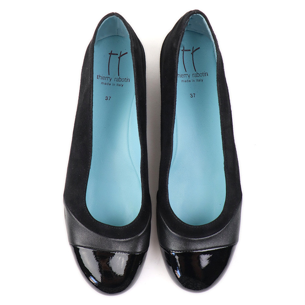 Thierry Rabotin 2460 Black suede top view - Hanig's Footwear