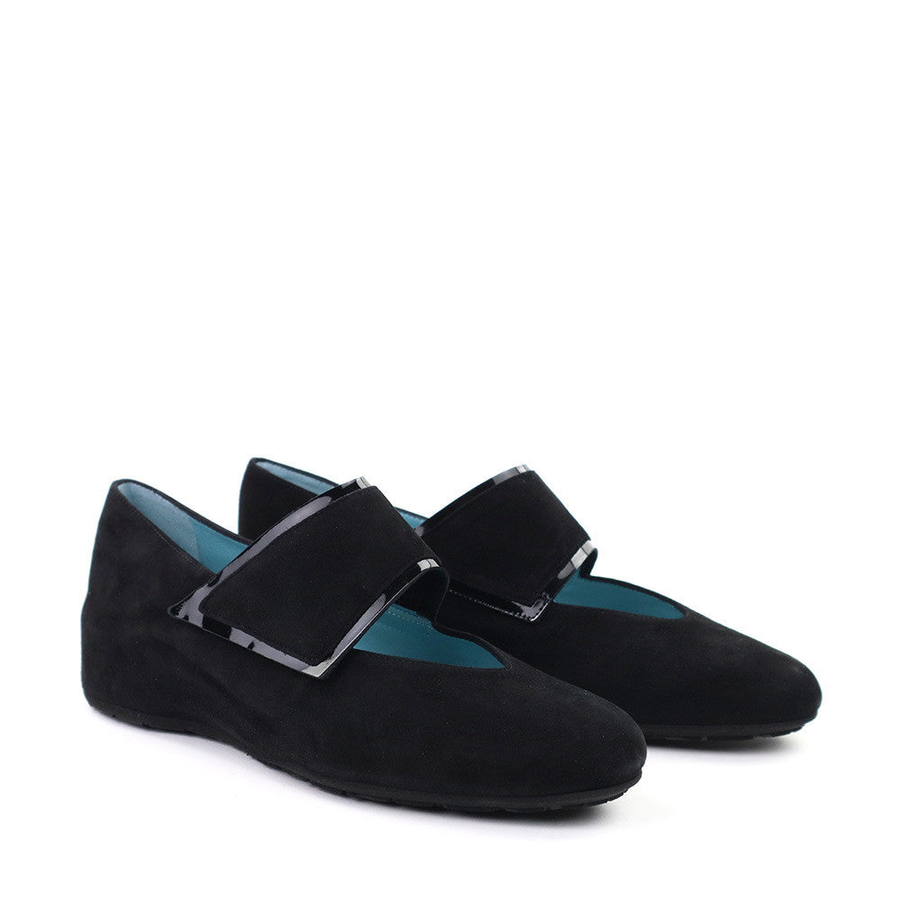 Thierry Rabotin Abra 2378 Black Suede angle view - Hanig's Footwear