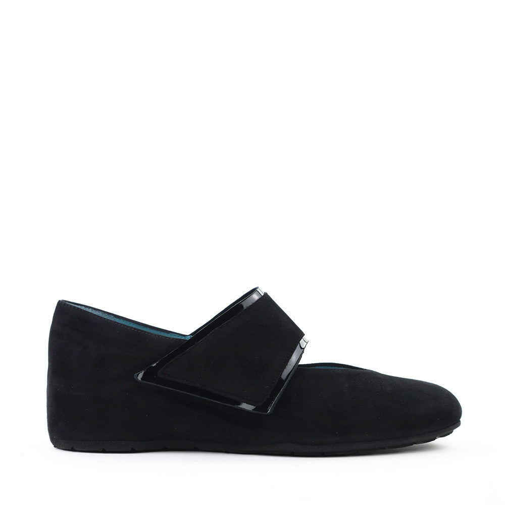 Thierry Rabotin Abra 2378 Black Suede side view - Hanig's Footwear