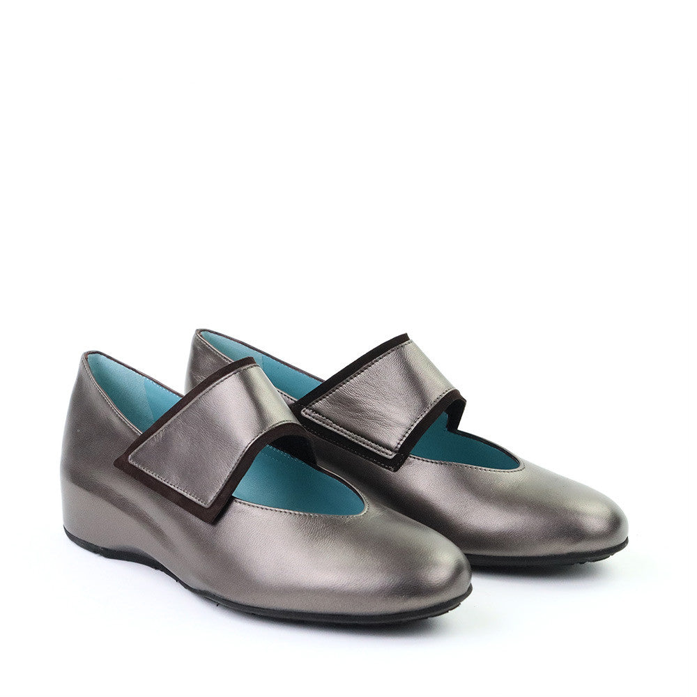 Thierry Rabotin Abra 2378 Bronze Taffetas angle view - Hanig's Footwear