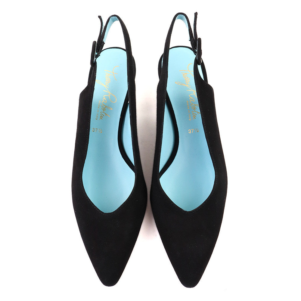 Thierry Rabotin Princesse C351 Black Suede top view - Hanig's Footwear