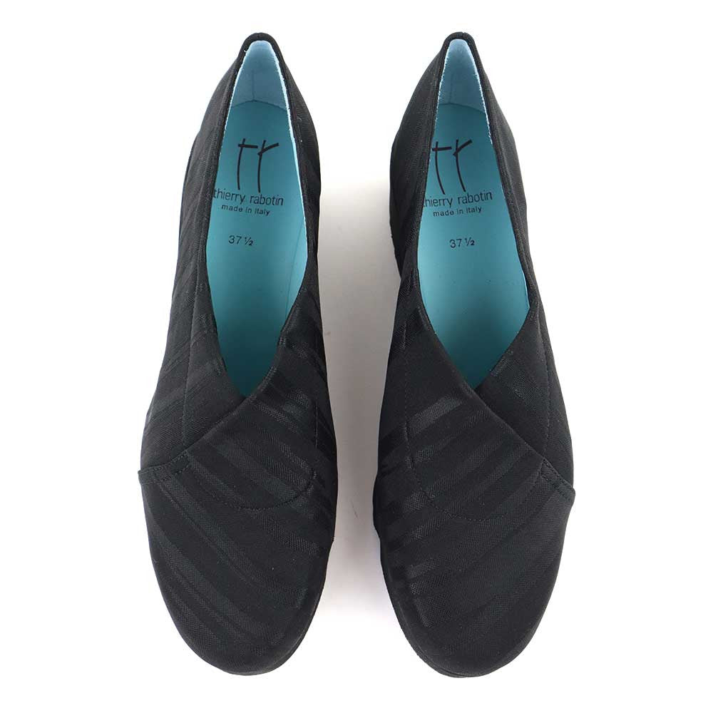 Thierry Rabotin Damin 3523H Black Nono top view - Hanig's Footwear