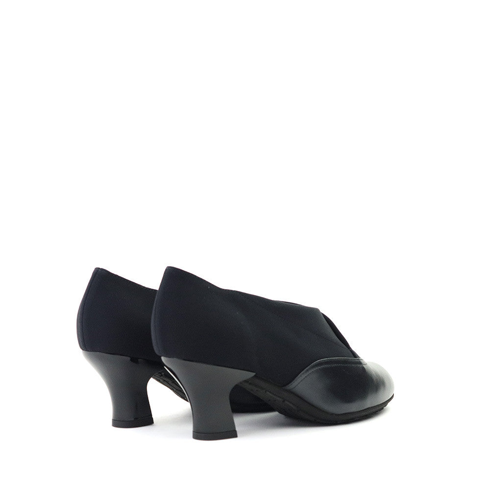 Thierry Rabotin Darth S137 Black heel view - Hanig's Footwear