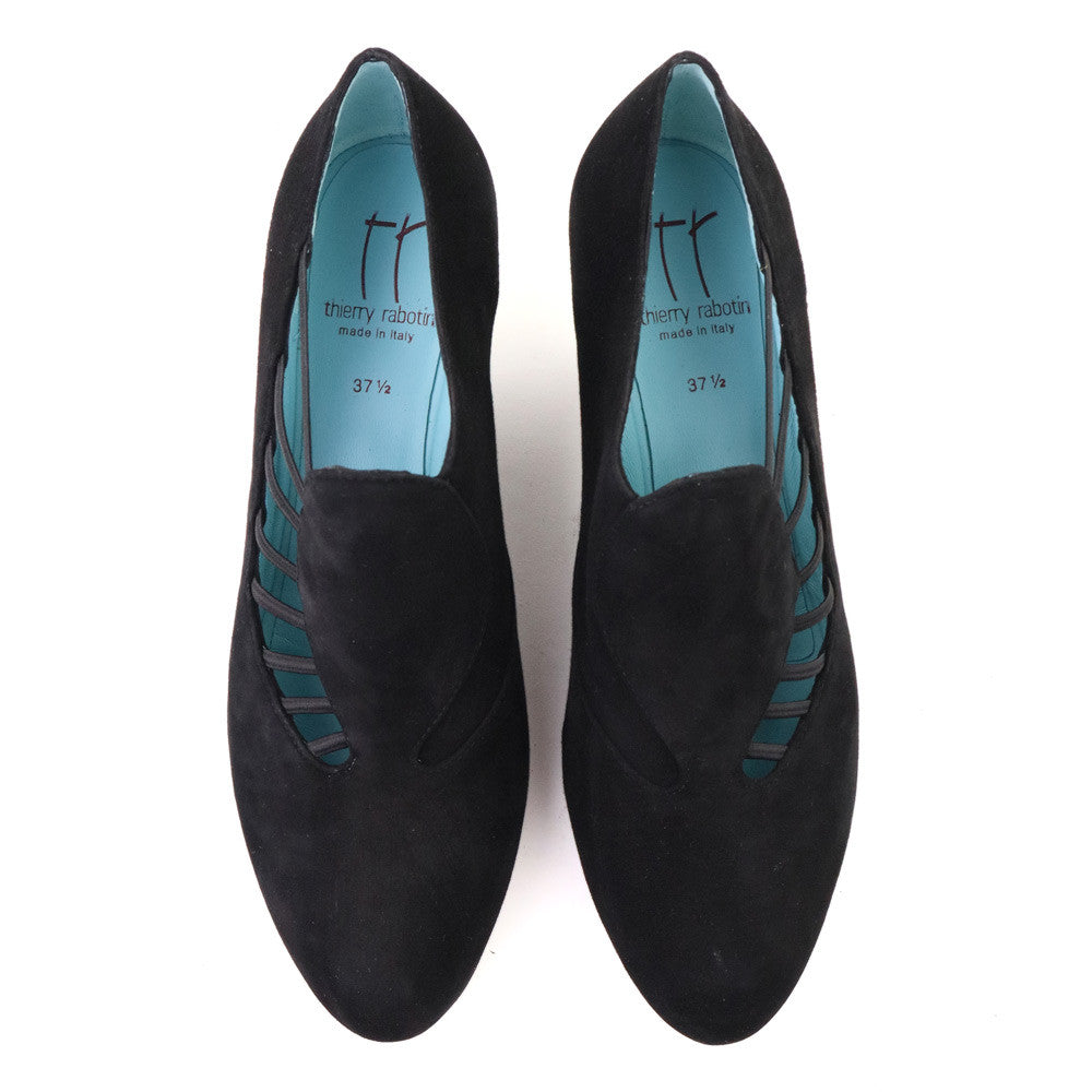 Thierry Rabotin Drosera S136 Black top view - Hanig's Footwear