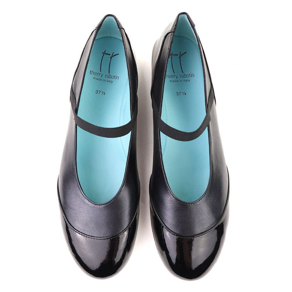 Thierry Rabotin Good 1548MP Black Taffetas top view - Hanig's Footwear