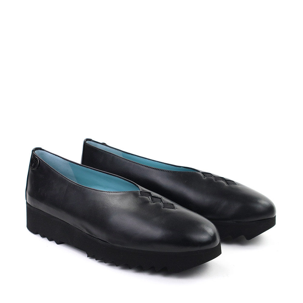 Thierry Rabotin Grace T0100U Black Nappa angle view - Hanig's Footwear