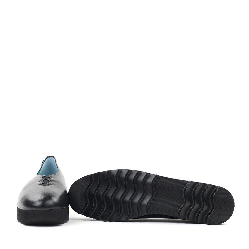 Thierry Rabotin Grace T0100U Black Nappa sole view - Hanig's Footwear