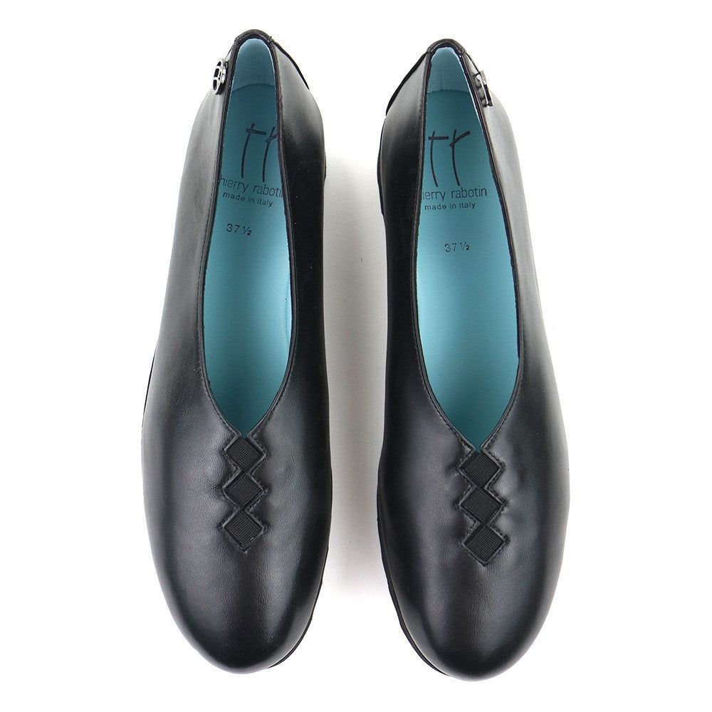 Thierry Rabotin Grace T0100U Black Nappa top view - Hanig's Footwear