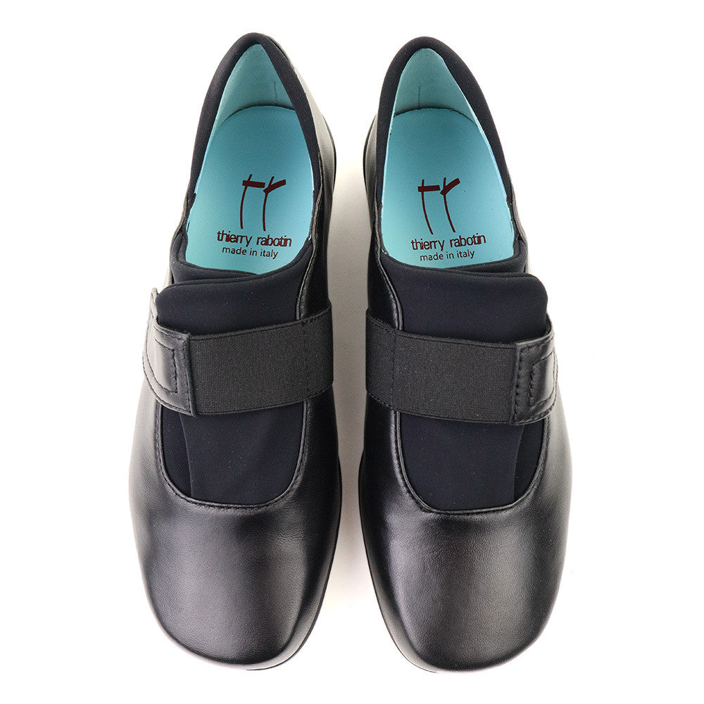 Thierry Rabotin Keaton 4906 Black Nappa top view - Hanig's Footwear