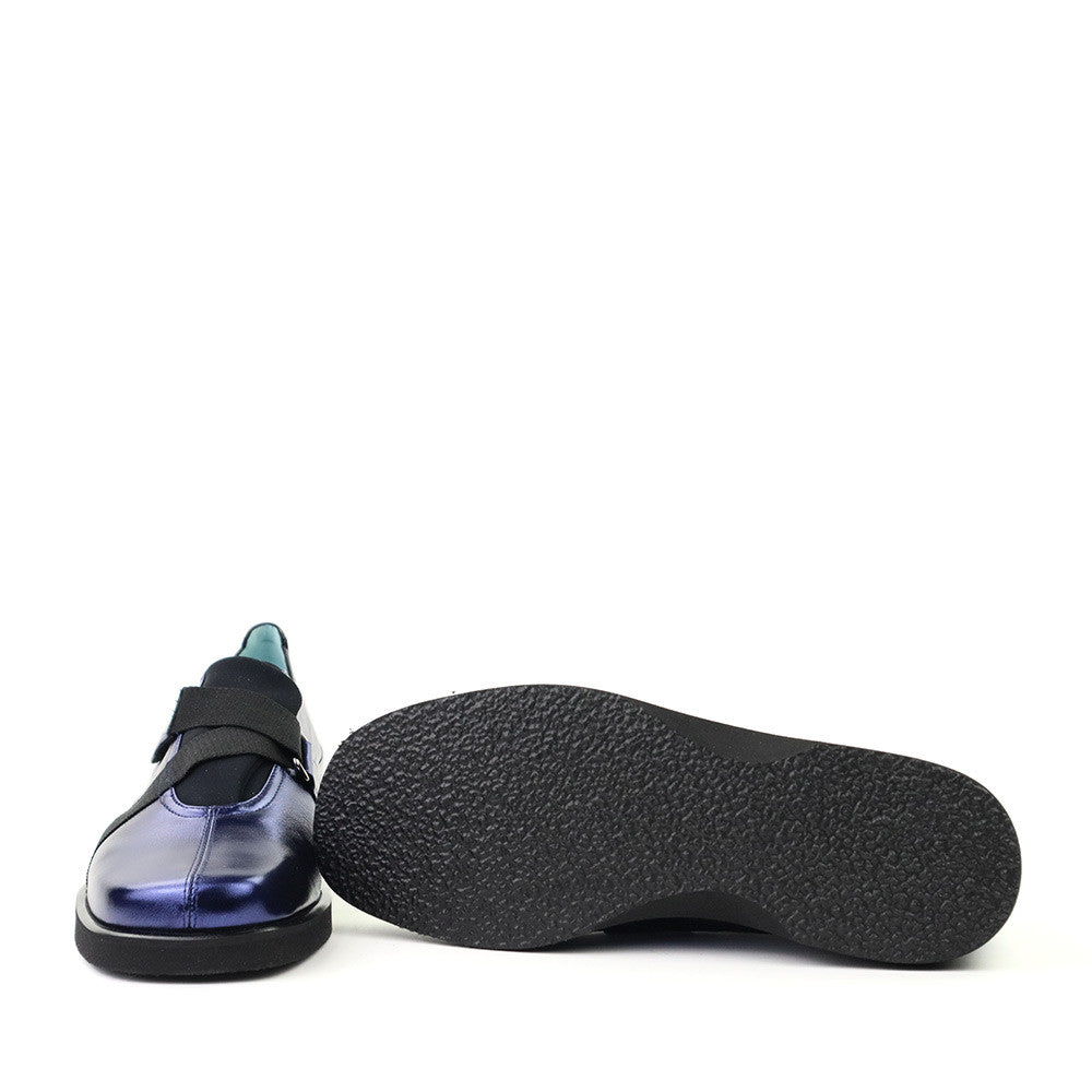 Thierry Rabotin Lena 7502 Blue Wash sole view - Hanig's Footwear