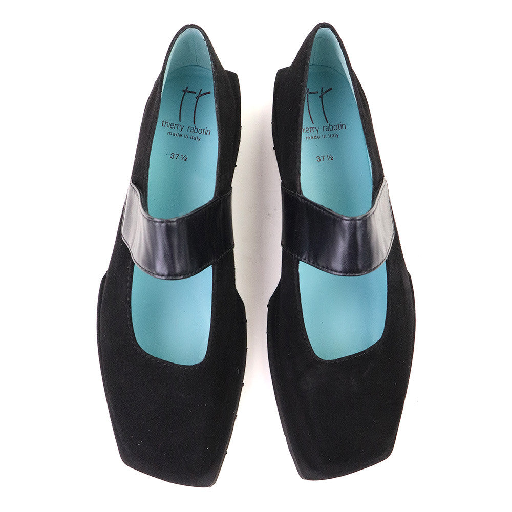 Thierry Rabotin Orochi 5520 Black Suede top view - Hanig's Footwear