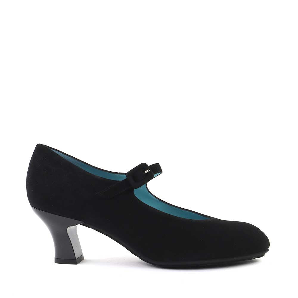 Thierry Rabotin Dexter S115 black suede side view - Hanigs Footwear