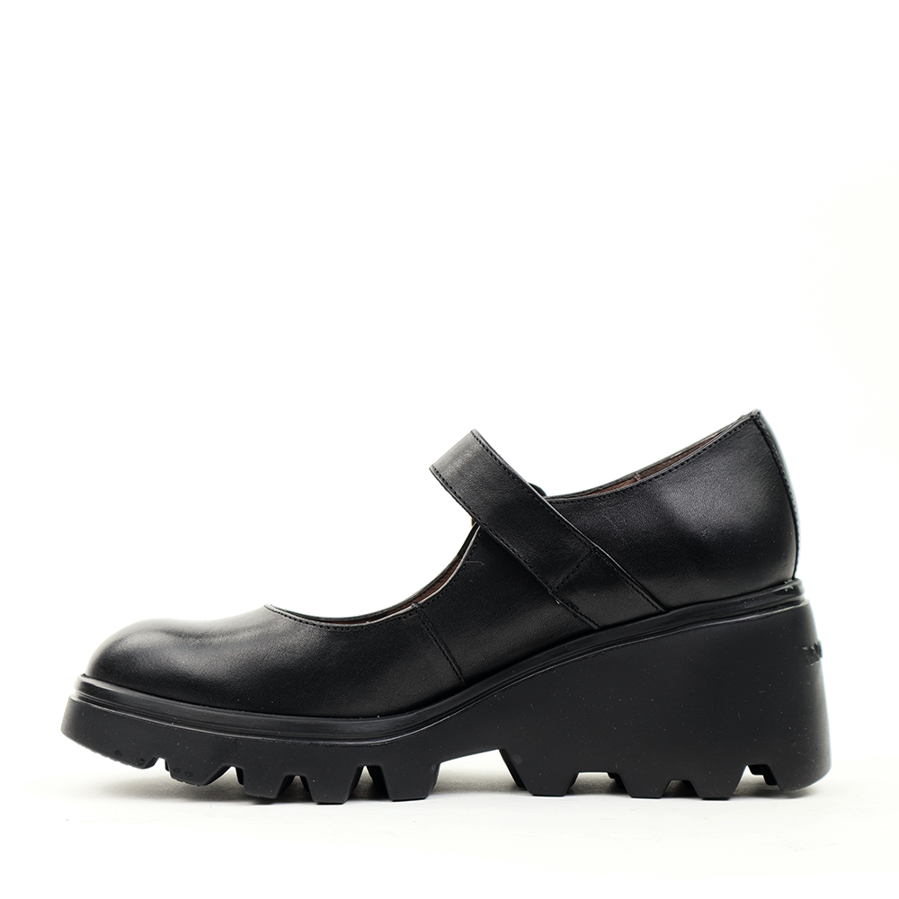 Wonders G-7003 Black inside view - Hanig's Footwear