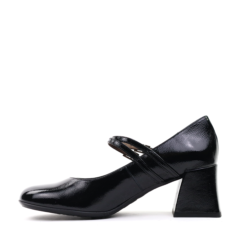 Wonders H-6210 Black inside view - Hanig's Footwear