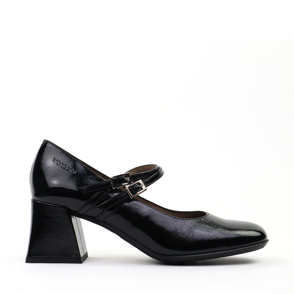 Wonders H-6210 Black side view - Hanig's Footwear
