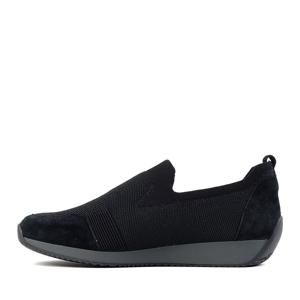 Ara Lilith Black velour inside view - Hanig's Footwear