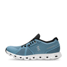 On Cloud 5 Niagara Blue Mens inside view - Hanig's Footwear