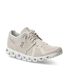 On Running Cloud 5 Pearl White Womens running shoe angle view - Hanig's Footwear