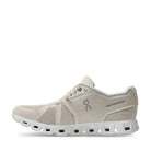 On Running Cloud 5 Pearl White Womens running shoe inside view - Hanig's Footwear