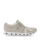 On Running Cloud 5 Pearl White Womens running shoe side view - Hanig's Footwear
