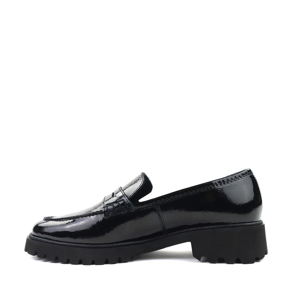 Ara Karina Black Patent inside view - Hanig's Footwear