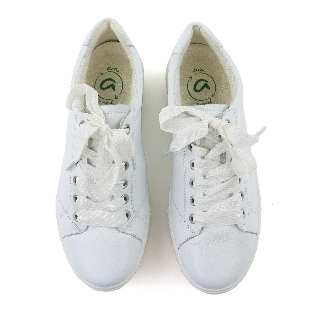 Ara Alexandria White top view - Hanig's Footwear