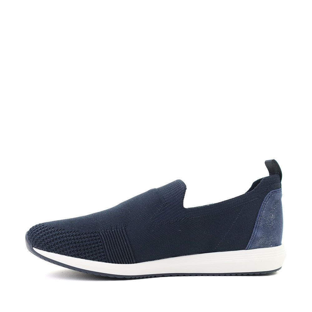 Ara Leena 2 Navy Woven inside view - Hanig's Footwear