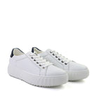 Ara Mikky white leather angle view - Hanig's Footwear