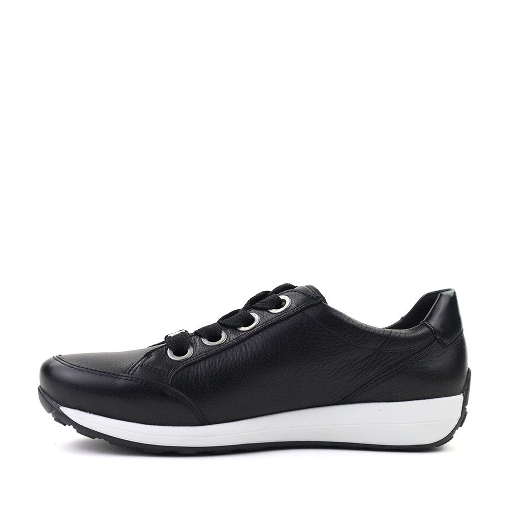 Ara Ollie Black Leather inside view - Hanig's Footwear