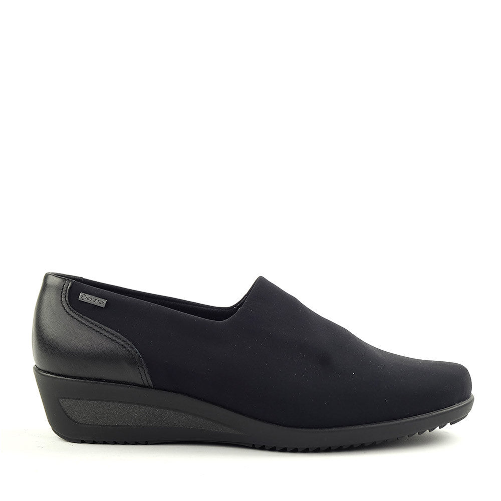 Ara Zurich in Black Gore tex side view - Hanig's Footwear