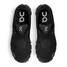 On Running Cloud 5 All Black Womens top view - Hanig's Footwear