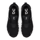 On running Cloud Womens WP Black top view - Hanig's Footwear