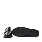 Mat 20 8801 Black Leather sole view - Hanigs Footwear