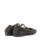 Mat 20 9209 Fango Leopard heel view - Hanig's Footwear
