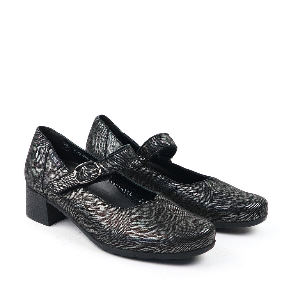 Mephisto Gessika Grey Artesia angle view - Hanig's Footwear 